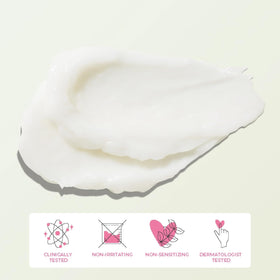 100% PURE applying cream on hand for instant hydration and balanced skin