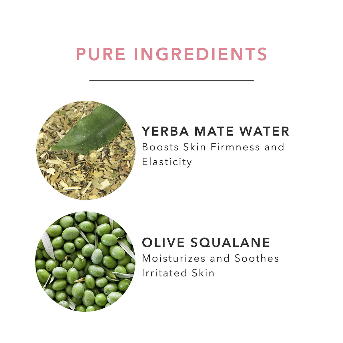 100% PURE label close-up displaying clean formula and ingredient transparency