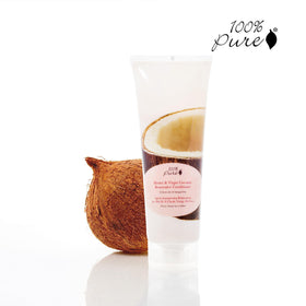100% PURE bottle on bathroom shelf conveys clean-beauty convenience