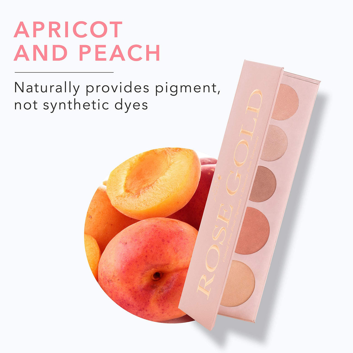 100% PURE palette held in hand to show compact size and portability