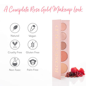 100% PURE palette inside travel pouch illustrating convenience for on-the-go touch-ups
