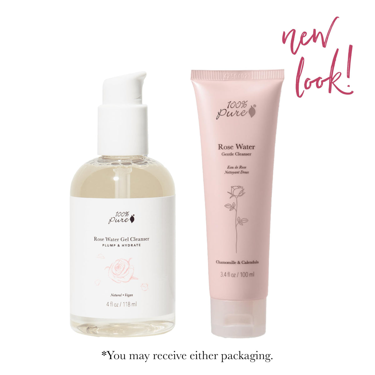 100% PURE gel texture close-up demonstrating lightweight hydrating feel