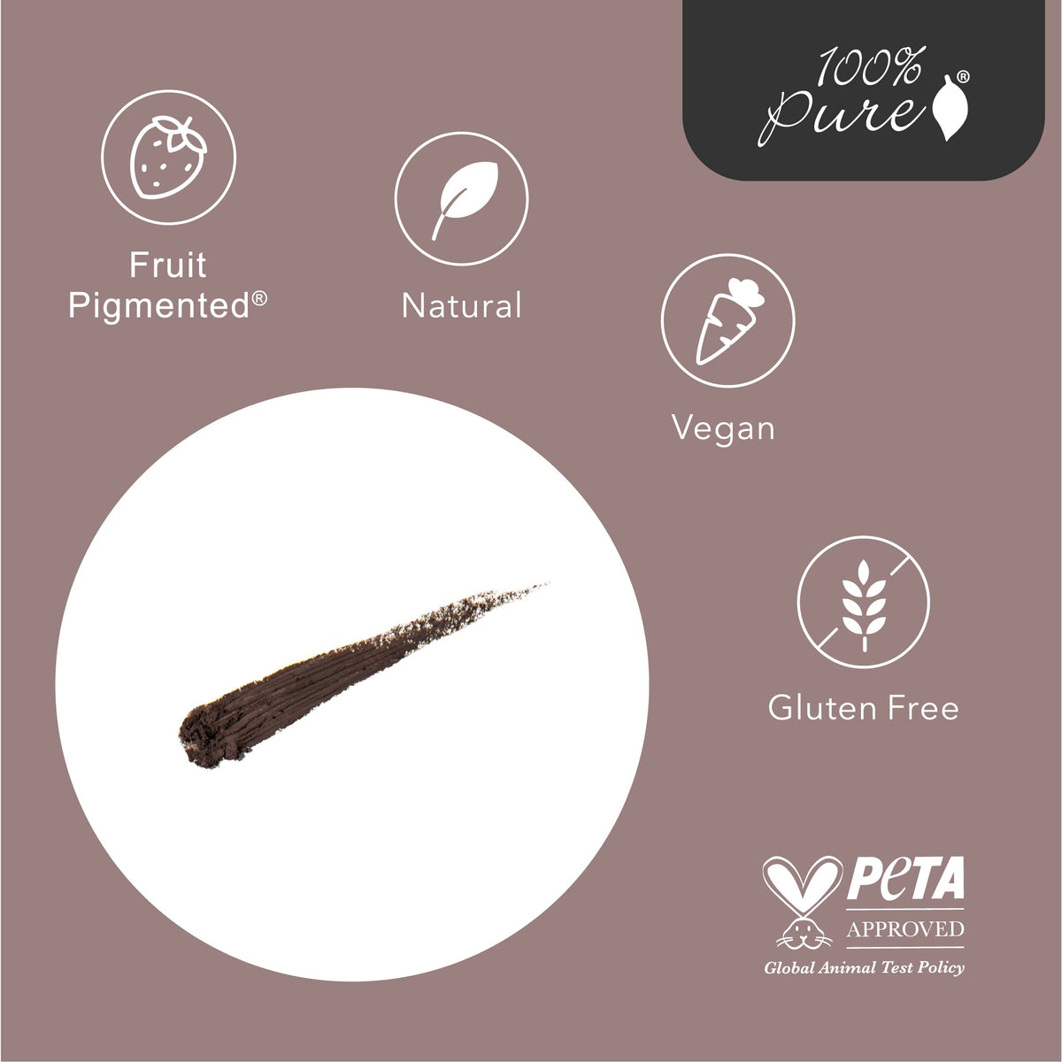 100% PURE sharp pencil tip creating a fine precise line for eye definition