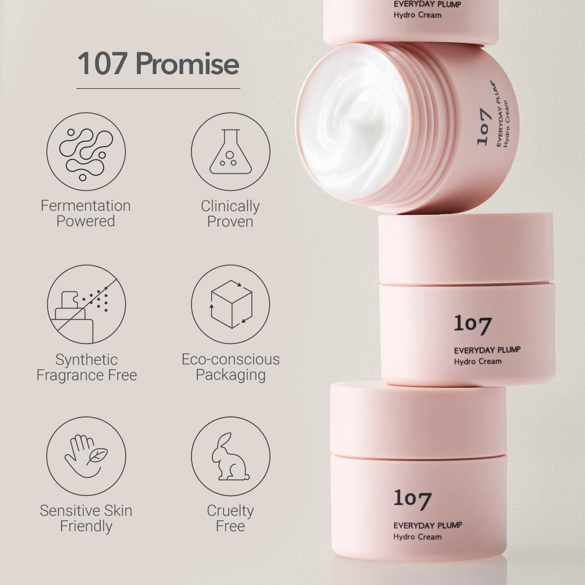 107 jar on bedside table illustrating nighttime moisturizing ritual