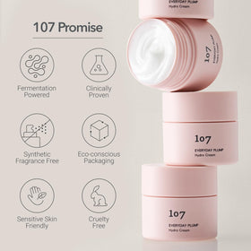 107 jar on bedside table illustrating nighttime moisturizing ritual