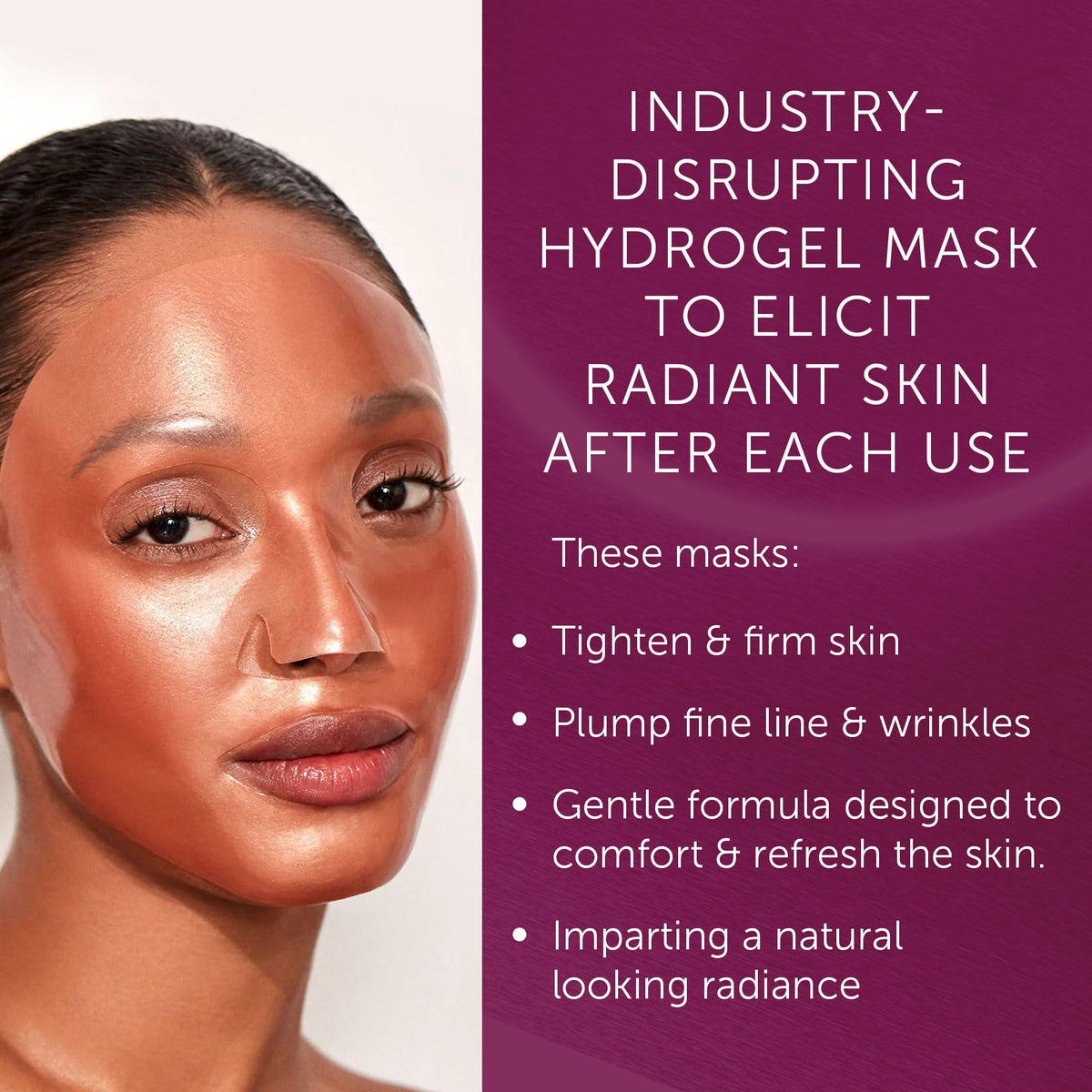 111SKIN model applying mask before event, delivers instant radiance