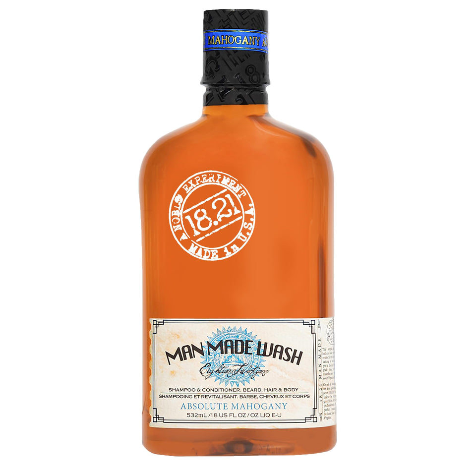 18.21 Man Made front bottle view showing label and scent