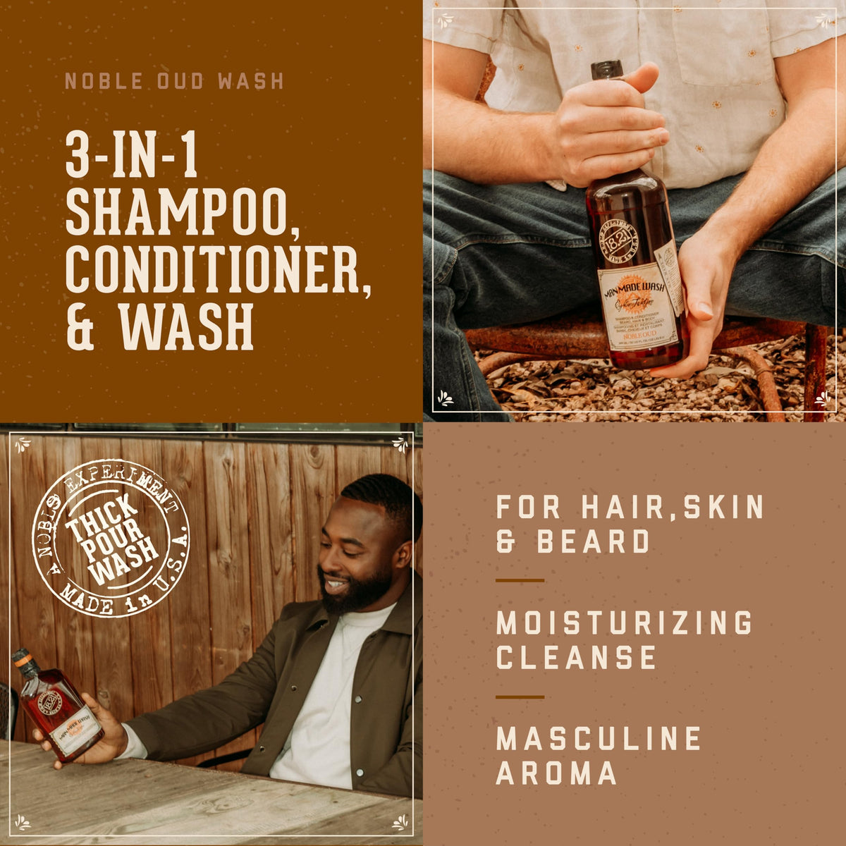 18.21 Man Made rich lather close-up demonstrating foamy cleanse and conditioning texture