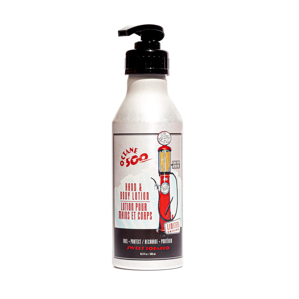 18.21 Man Made bottle front view showing branding and sweet tobacco scent benefit