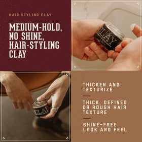 18.21 Man Made close-up of clay texture highlighting moldable, matte feel