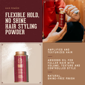 18.21 Man Made open jar revealing powder texture and easy dispensing benefit