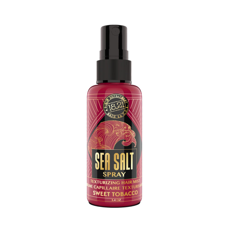 18.21 Man Made front packaging showing bottle and Sweet Tobacco label, attracts attention