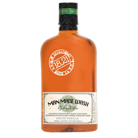 18.21 Man Made front bottle view showcasing spiced vanilla scent and easy use
