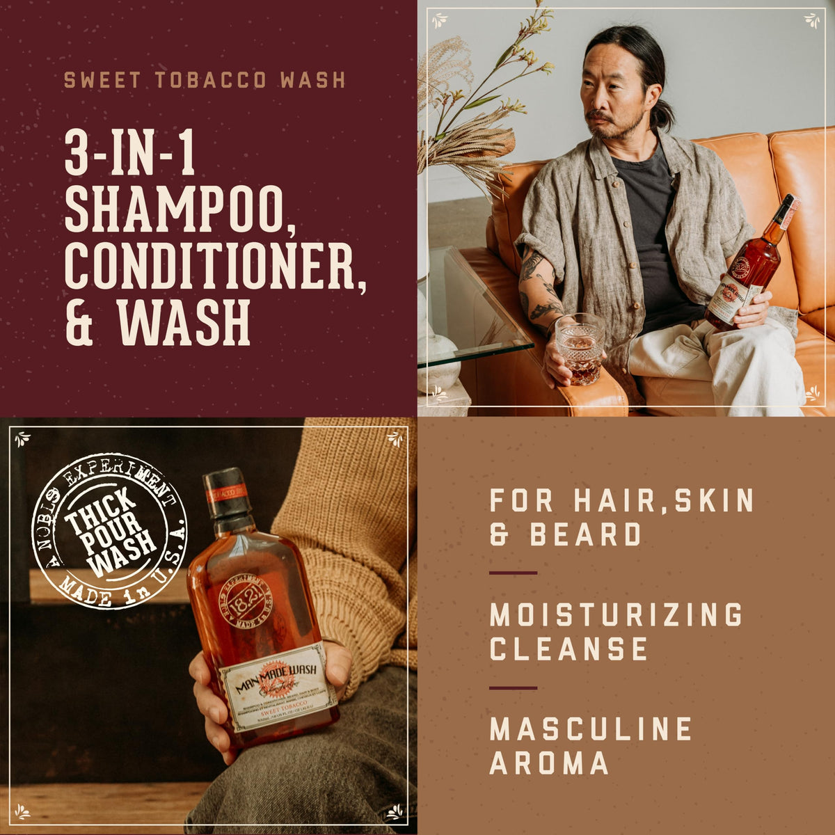 18.21 Man Made close-up of creamy lather showing moisturizing texture benefit