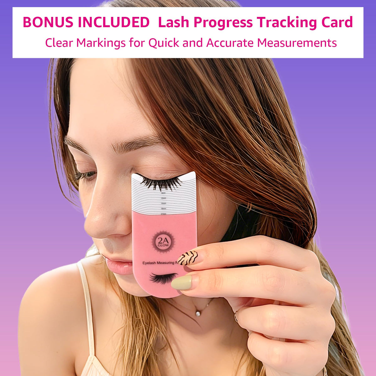 2A GLOW application demo on upper lash line illustrating precise, no-mess use