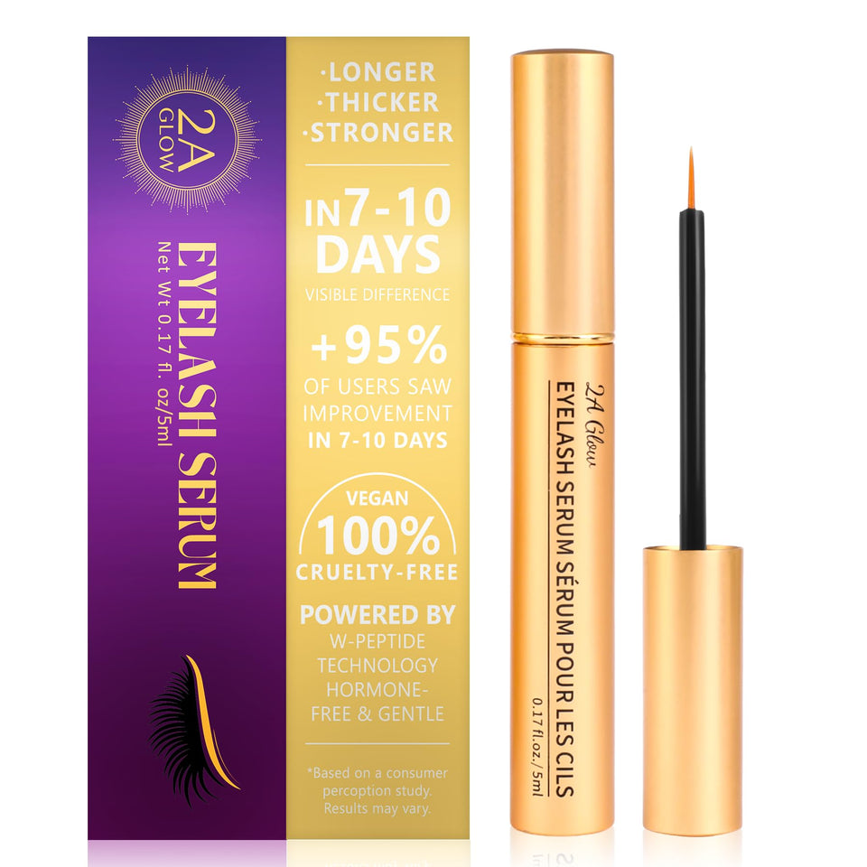 2A GLOW front packaging showing bottle and branding for instant recognition and benefit