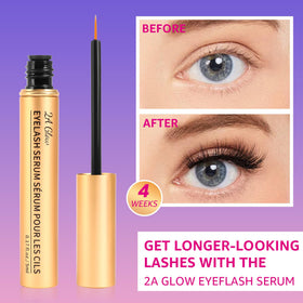 2A GLOW precision brush close-up for exact lash-line application and minimal waste