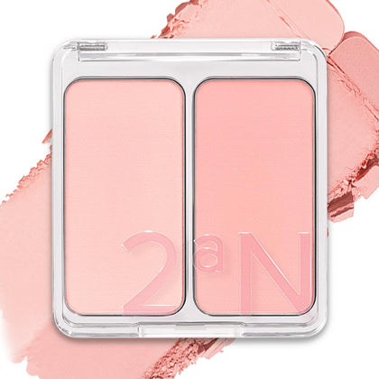 2aN front compact 02 Love Rosy showing dual color and compact design benefit