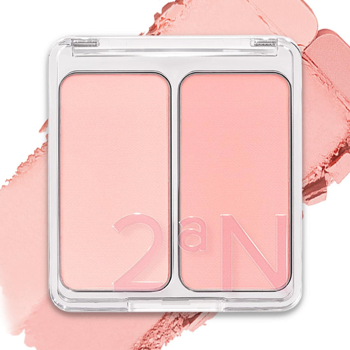 2aN front compact 02 Love Rosy showing dual color and compact design benefit