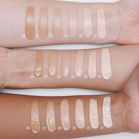2aN cream texture swatched on skin — smooth, blendable coverage benefit