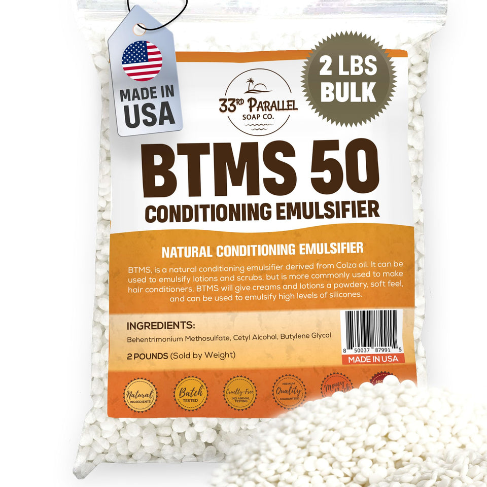 33rd PARALLEL BTMS50 front packaging shows bulk resealable bag and purity benefit