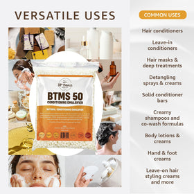 33rd PARALLEL closeup granules of BTMS‑50 showing fine texture for easy melting