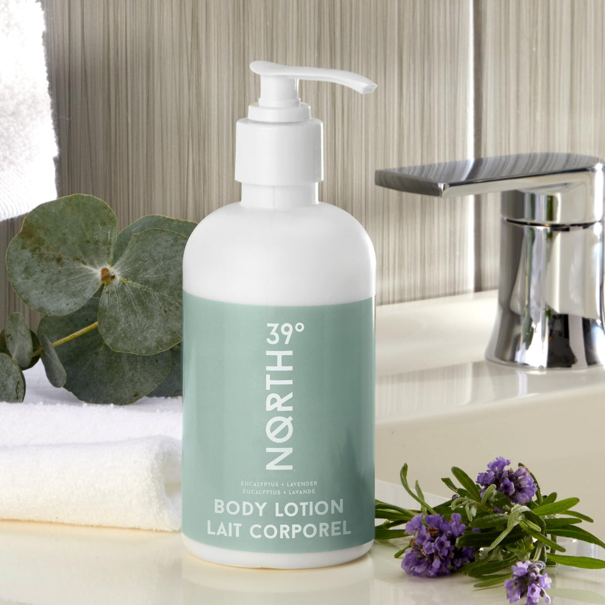 39° North close-up texture on hand highlighting quick absorption