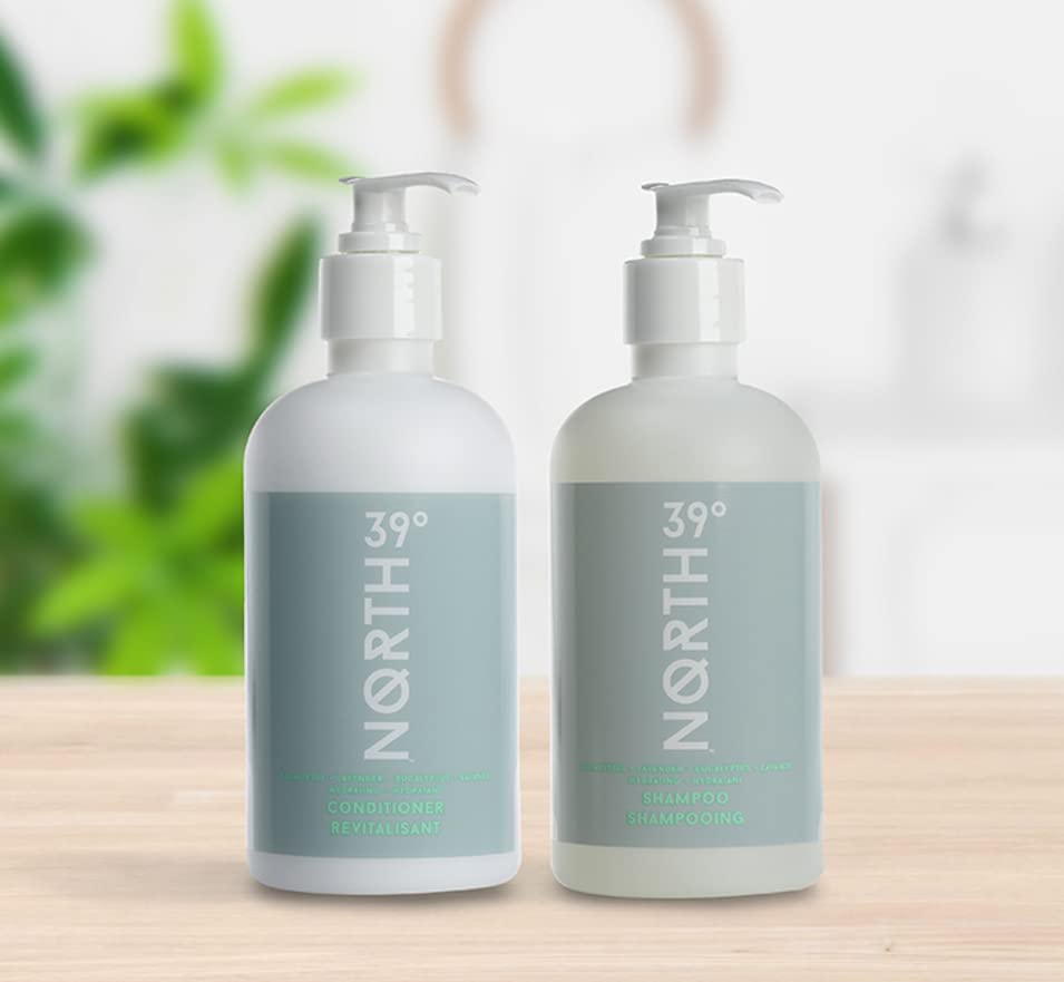 39° North close-up shampoo lather texture, demonstrates gentle cleansing benefit