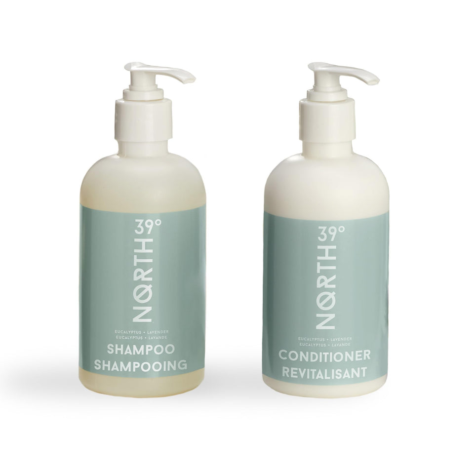 39° North front packaging showing eucalyptus and lavender scent, conveys freshness
