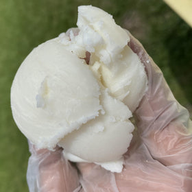 3CAYG spoon scooping butter to illustrate pliability and ease of scooping for recipes