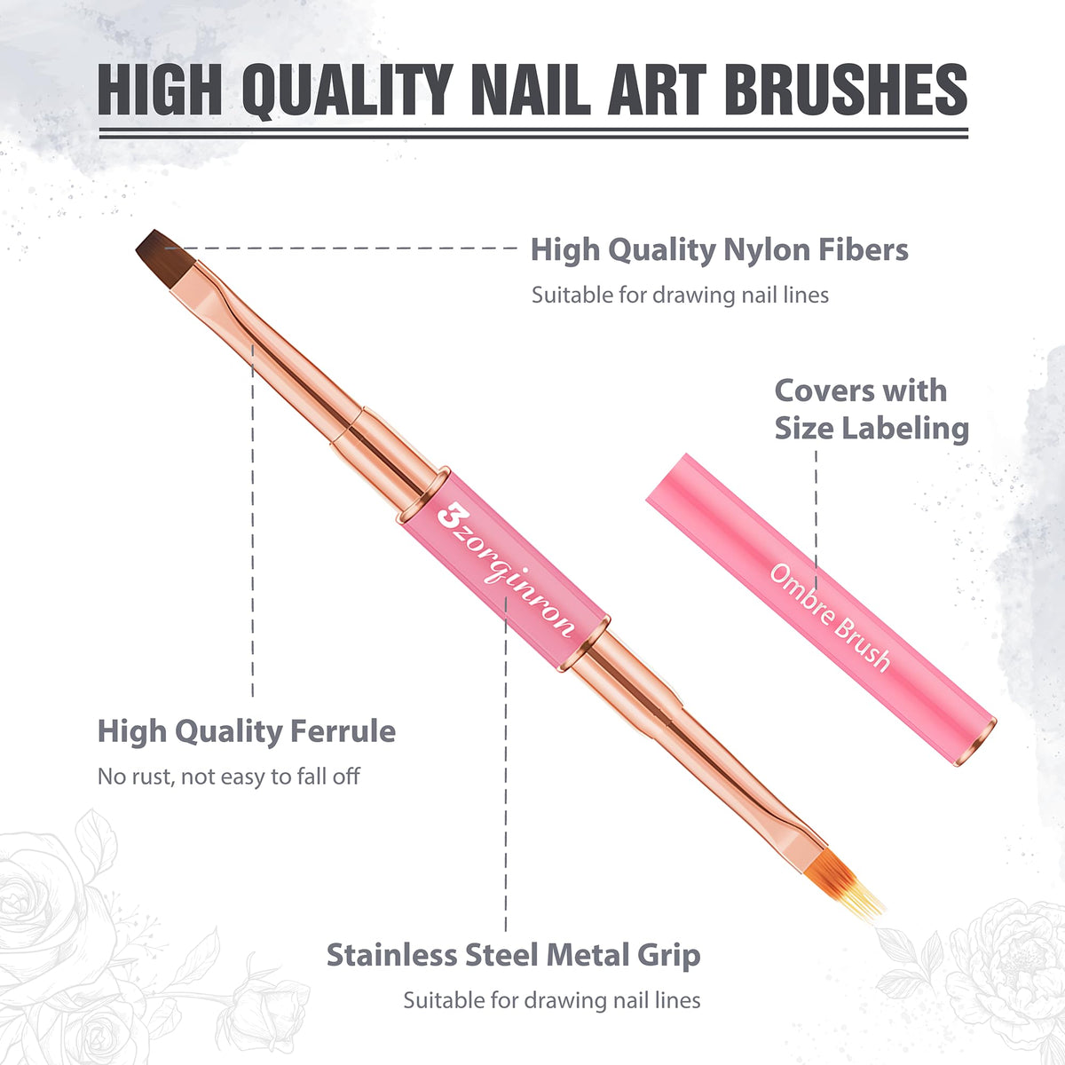 3zorqinron 3D brush forming raised gel texture for decorative accents