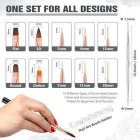 3zorqinron display of double-ended tips showing ten shapes for versatile design