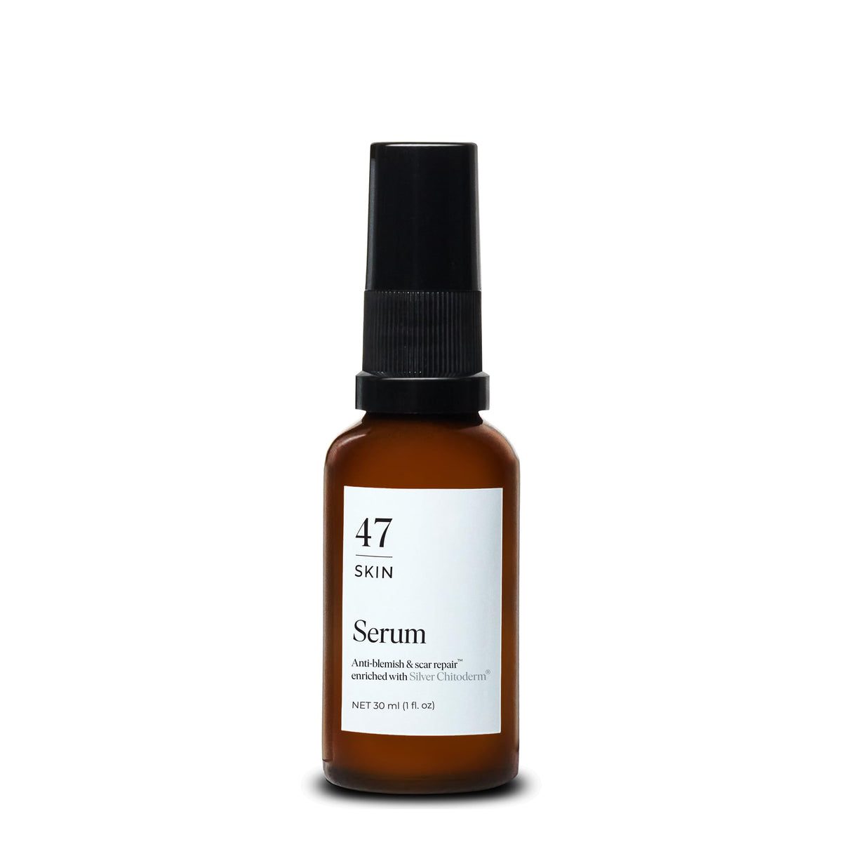 47 Skin front bottle view showing product and clear branding for easy identification