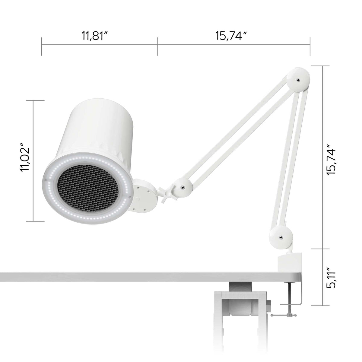 4BLANC LED lamp detail illustrating four-level dimming for precise visibility