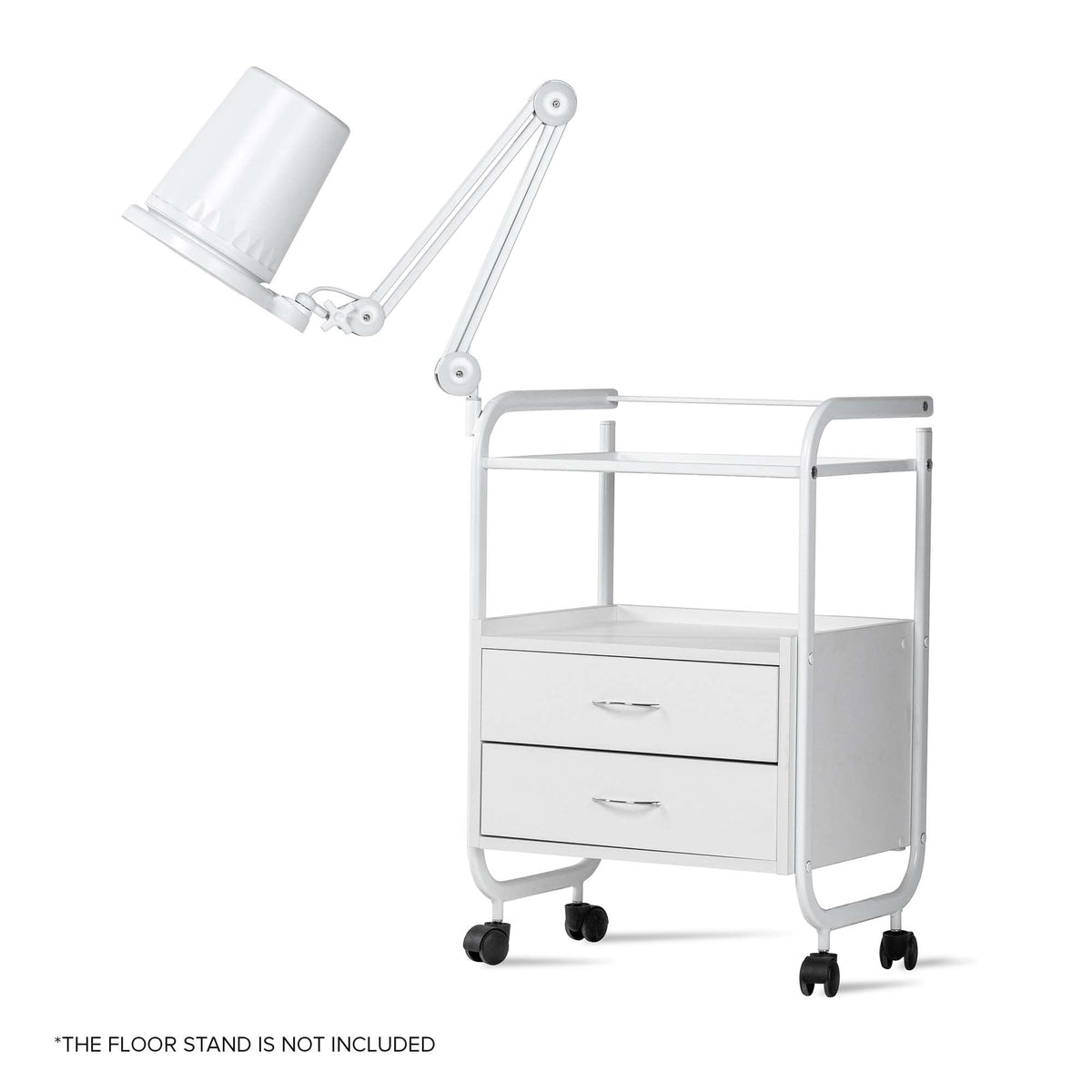 4BLANC mounted on table with clamp demonstrating stable secure positioning