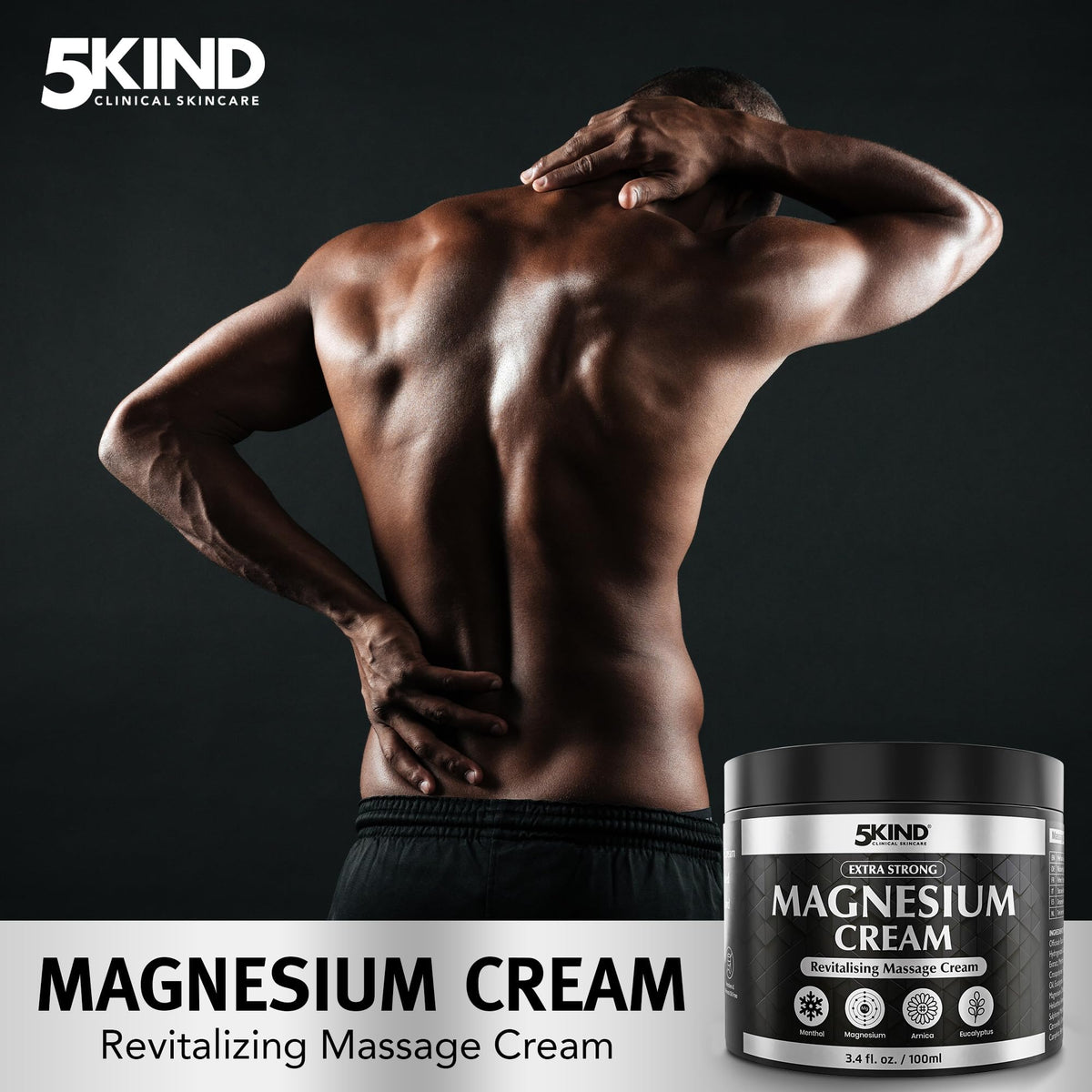 5kind clinical skincare open tub revealing cream texture and smooth spreadability benefit