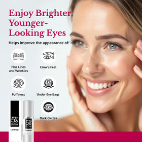5th & Glow serum texture close-up showing lightweight formula and fast absorption