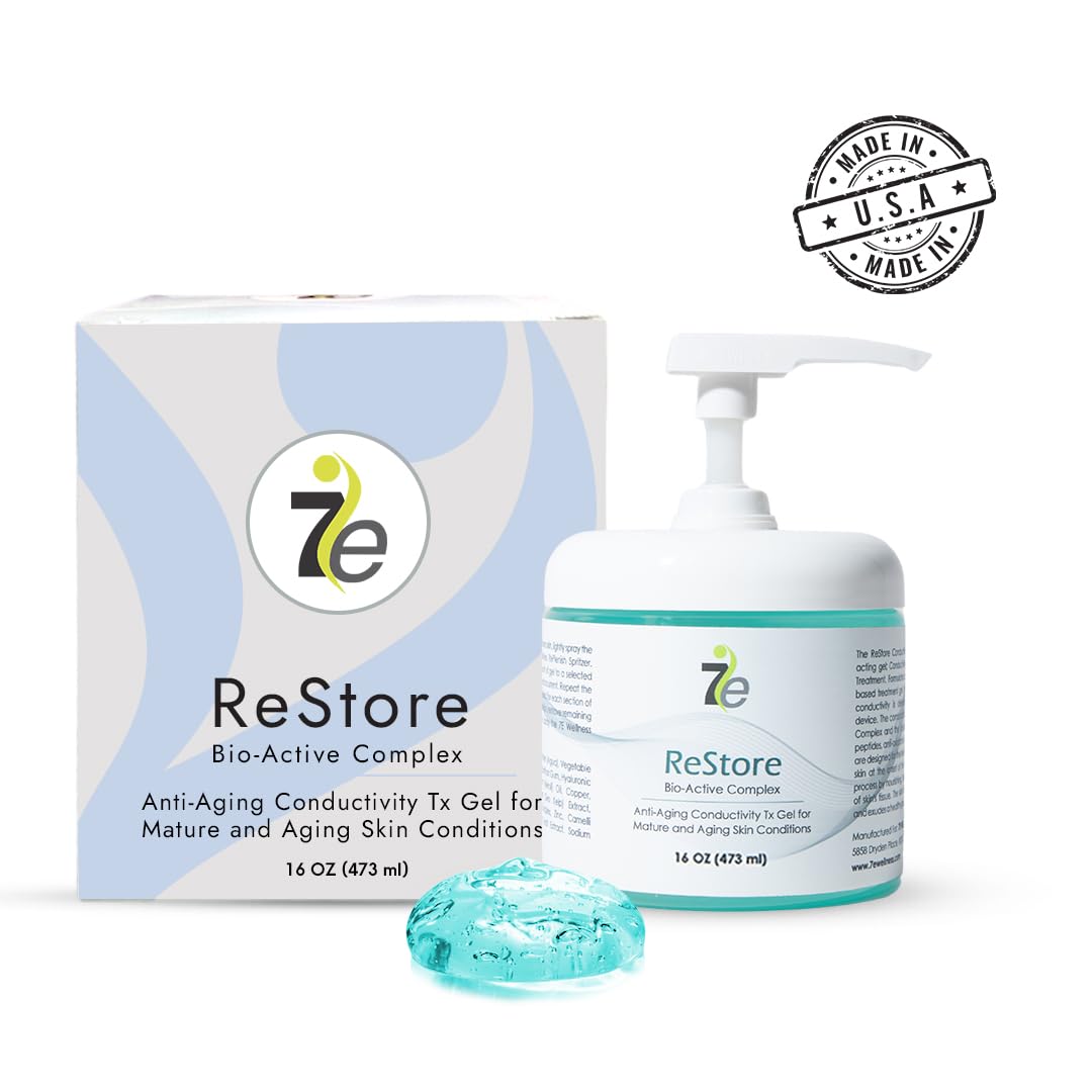 7E Wellness open jar texture showing smooth gel for even conductivity