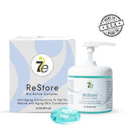 7E Wellness open jar texture showing smooth gel for even conductivity