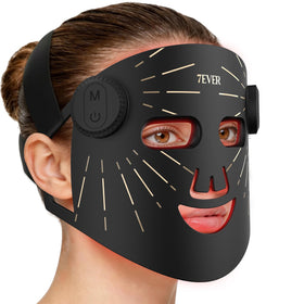 7ever face mask front view showing full-coverage LEDs and streamlined shape for easy use