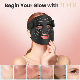 7ever close-up of LED beads and mask texture highlighting dense diode layout for even coverage