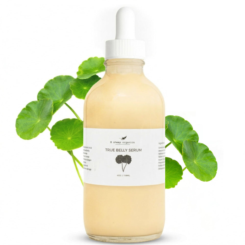 8 SHEEP ORGANICS bottle front showing clean pregnancy-safe formula benefits