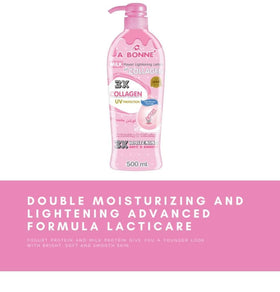 A Bonné lotion after application showing smoother-feeling skin immediately