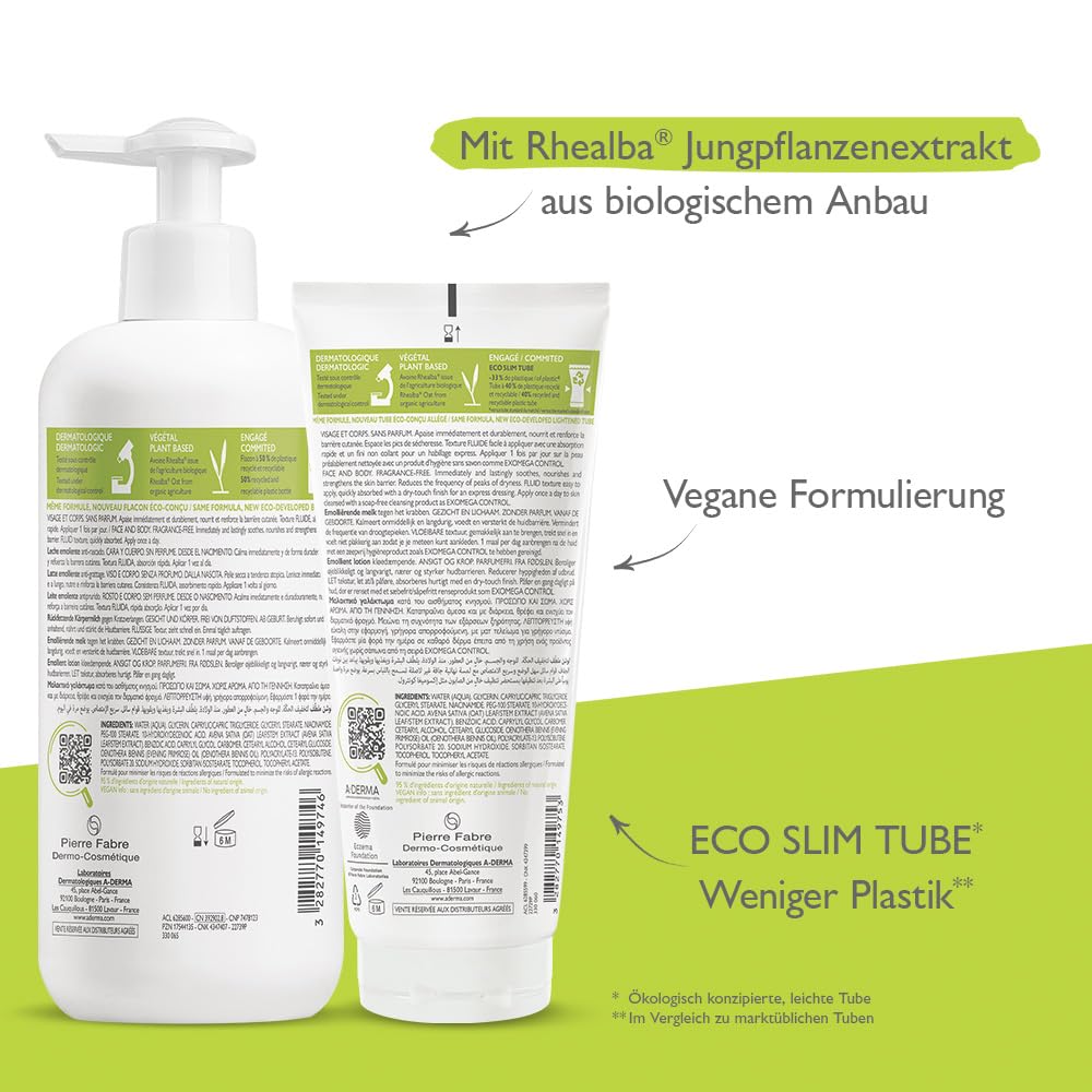 A-Derma oat plant ingredient close-up highlighting soothing, plant-derived active for comfort