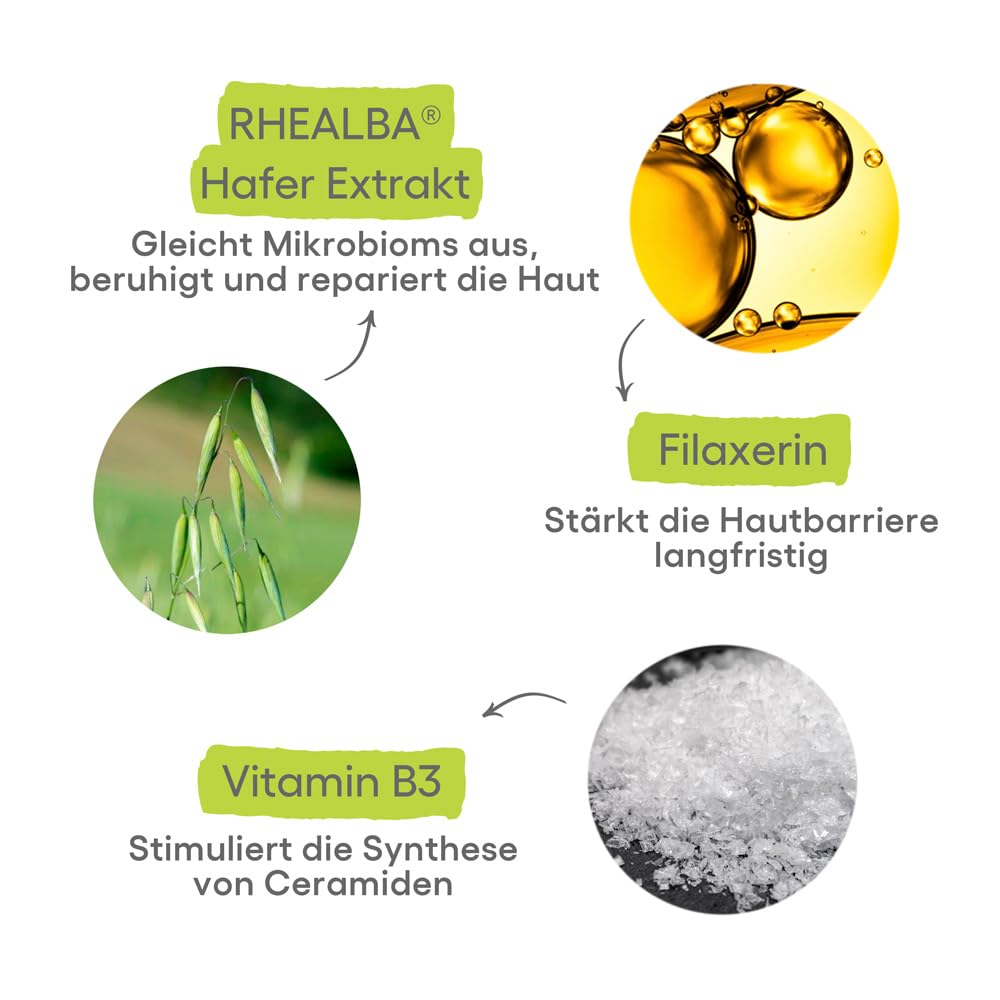 A-Derma label close-up showing product name and claims for clear ingredient and usage information
