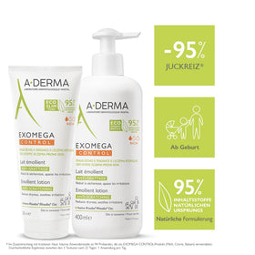 A-Derma milk texture dispensed from pump illustrating fast-absorbing, non-greasy emulsion benefit