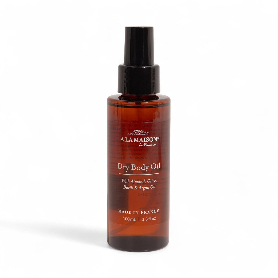 A LA MAISON bottle front view showing elegant packaging and lightweight benefit