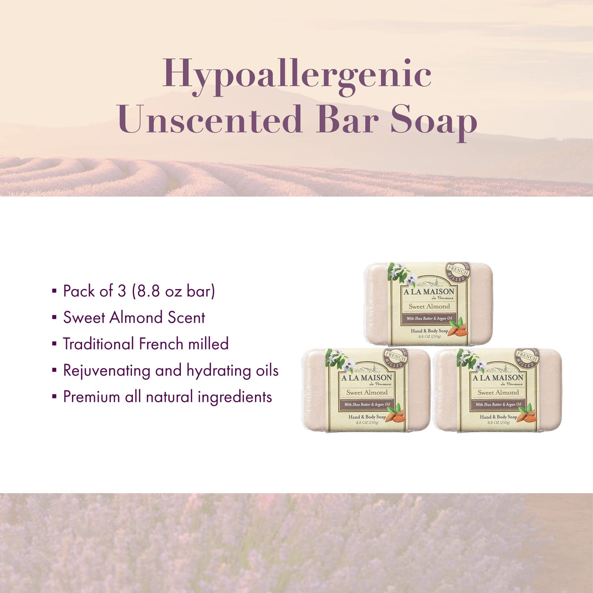 A LA MAISON bathroom display showing elegant soap placement and aesthetic appeal