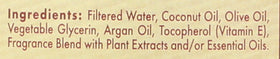 A La Maison back bottle ingredients panel showing transparency and safety benefit