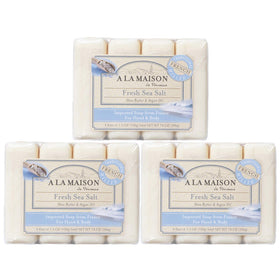 A LA MAISON front packaging showing twelve bars and coastal branding for gifting